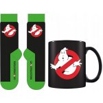 CurePink Dárkový set hrnek s ponožkami Ghostbusters Krotitelé duchů Žádný duch hrnku velikost ponožek EU 41 45 GP87002 315 ml – Zboží Dáma