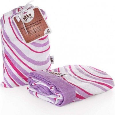 XKKO Kikko Bambusová mušelínová deka Lilac Waves – Zboží Dáma