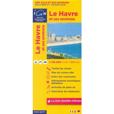 Le Havre & okolí 1:80t mapa – Sleviste.cz