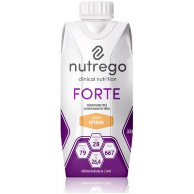 NUTREGO FORTE S PŘÍCHUTÍ OŘÍŠEK POR SOL 12X330ML