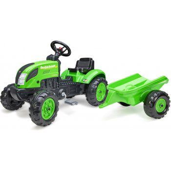 Falk Šlapací traktor 2057L Country Farmer s přívěsem zelený