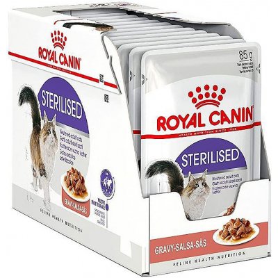 Royal Canin FHN Sterilised in Gravy 12 x 85 g – Zboží Mobilmania