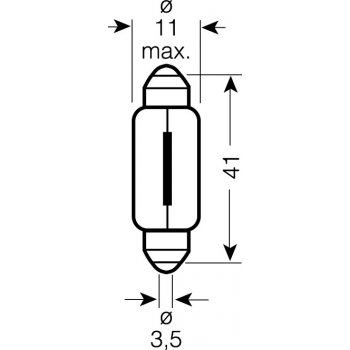 Osram Standard C10W SV8,5-8 12V 10W 10 ks