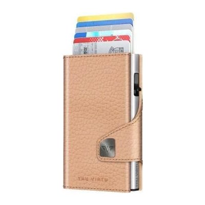 TRU VIRTU Wallet Click & Slide leather Pebble Nude