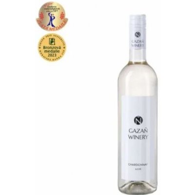 Gazaň winery Chardonnay Pozdní sběr Bílé suché 2023 12% 0,75 l (holá láhev)