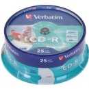 Verbatim CD-R 700MB 52x, Printable, spindle, 25ks (43439)