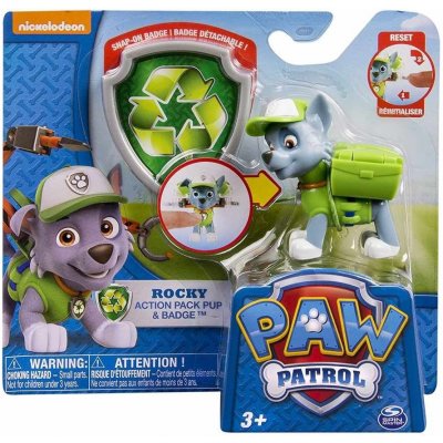 Spin Master Paw Patrol Rocky s odznakem – Zboží Mobilmania