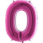FLEXMETAL Balón foliový číslice růžová Pink 115 cm 0 – Zboží Dáma