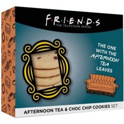 Friends dárkové balení odpoledního čaje a čokoládových sušenek 150 g