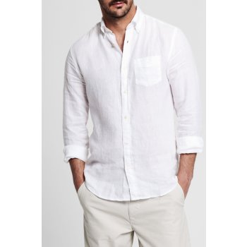 Gant pánská košile the linen shirt REG BD bílá od 2 349 Kč - Heureka.cz