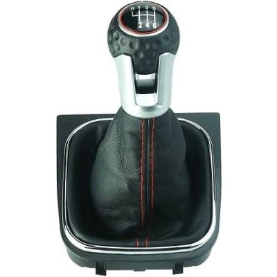 PROTEC Řadící páka s manžetou, VW Golf VI 2008 - 2013 6st červené prošití – Zboží Mobilmania