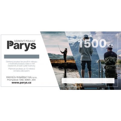 Dárkový poukaz Parys.cz na nákup zboží v hodnotě 1500 Kč tištěný – Hledejceny.cz