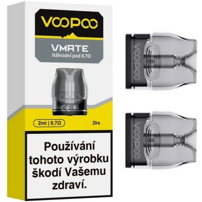 VOOPOO VMATE V2 cartridge 3ml 0,7ohm 2 ks – Sleviste.cz