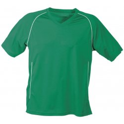 JAMES & NICHOLSON Pánské triko Team Shirt JN386 Zelená Bílá