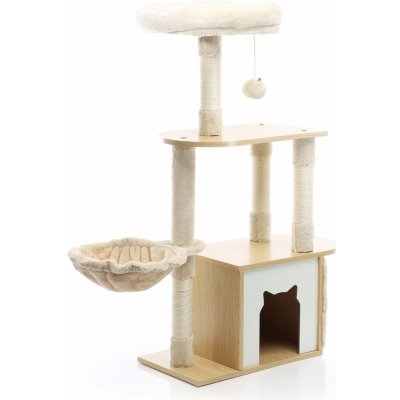 Fudajo Cat Scratching Post Wood Strom 48,5 x 29,5 x 106 cm