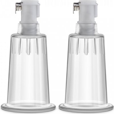 Temptasia Nipple Pumping Cylinders Set of 2 1 inch Diameter Clear