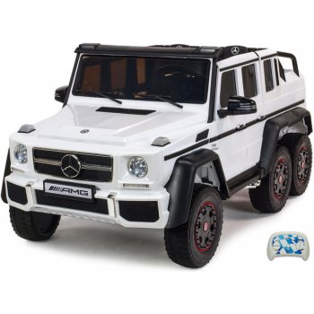 Daimex Elektrické autíčko pro 2 děti šestikolový Mercedes-Benz G63 4x4 bílá