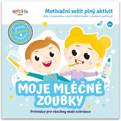 Kresli.to omalovánky 21 x 21 cm Moje mléčné zoubky – Zboží Mobilmania