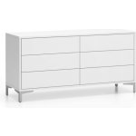 Plan Kancelářská policová komoda LAYERS, 6 zásuvek, bílá – Hledejceny.cz