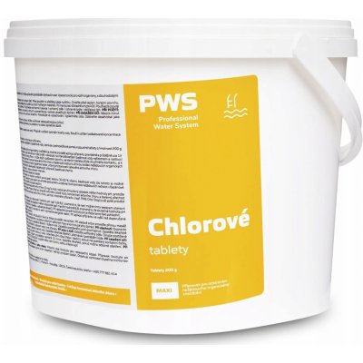 PWS Chlorové tablety pomalurozpustné Maxi 10kg – Zboží Mobilmania