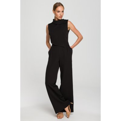 M702 Sleeveless jumpsuit with double layer top