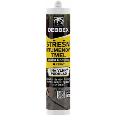 DEBBEX by Den Braven Střešní bitumenový tmel DenBit Roofplast 310ml Balení: 280 ml, Typ obalu: kartuše – Zboží Mobilmania