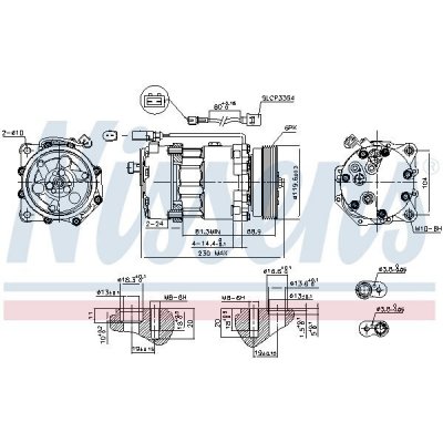 Kompresor klimatizace NISSENS 890761 | Zboží Auto