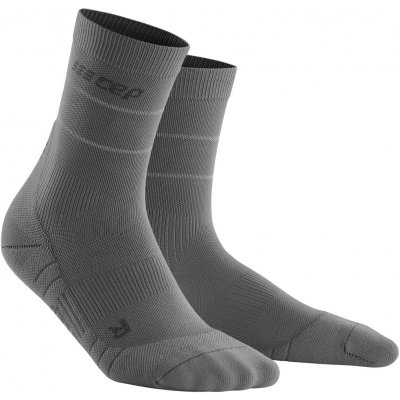 CEP pánské běžecké kompresní ponožky REFLECTIVE šedá