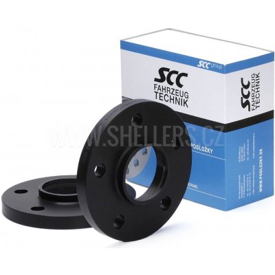 Rozšiřovací podložky SCC 10mm 5/112 - 66,5 mm, 12433W elox černé | Zboží Auto