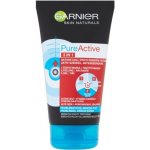 Garnier Skin Naturals Pure Active 3v1 aktivní uhlí proti černým tečkám 150 ml – Zboží Mobilmania