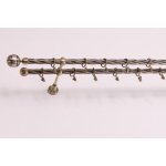 GAROL Olimp dvojitá kovová twister garnýž mosaz 500 cm – Sleviste.cz