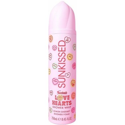 Sunkissed šlehačková sprchová pěna Love Hearts Shower Whip, Lemon Sherbet, 250ml – Zbozi.Blesk.cz