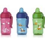 AVENT Kouzelný hrneček 340ml s obrázky a klipem červený – Zboží Dáma
