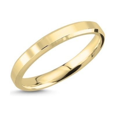 Olivie Snubní stříbrný plochý prsten GOLD 7674 – Zboží Dáma