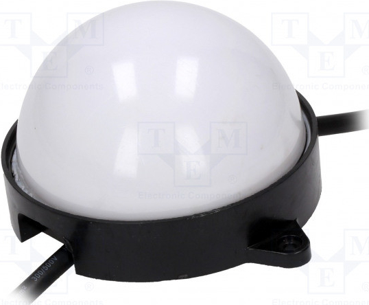 WORLDSEMI HC-F24V-F100-12L-WS2811 MILKY WHITE LED; RGB; IP68; 180°; Poč.diod: 12; Pouz: 5050,PLCC6; Ø100mm; 24V