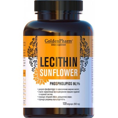 Golden Farm Lecitin slunečnicový 562 mg 120 kapslí – Hledejceny.cz