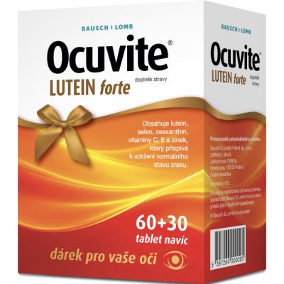 Ocutive LUTEIN Forte 60+30 tablet dárkové balení – Hledejceny.cz