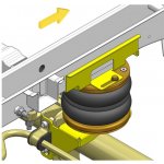 Mercedes Benz Sprinter 200/300 (2006-2018) WDB 906-přídavné vzduchové měchy Dunlop - Možnost 1 s panelem pro Mercedes Sprinter 06-, Renault Master X70 , X62 (19-), Iveco 06- a DIN1 L.315.06.C.M – Hledejceny.cz