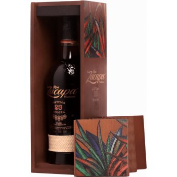 Zacapa Centenario 23 40% 0,7 l (dárkové balení podtácky pod sklenice)