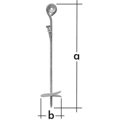 DOMAX Stabilizační kotva k zavrtání do země KWZ – Zboží Mobilmania