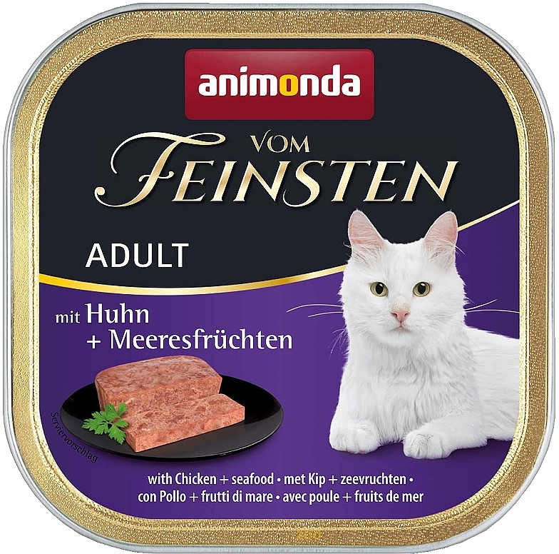 Vom Feinsten Adult paštika pro kočky kuře mořské plody 100 g