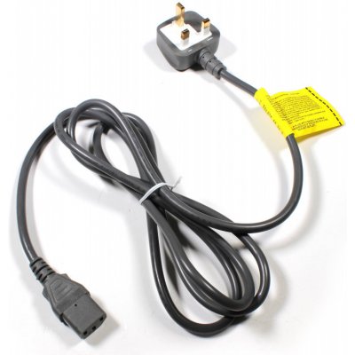Jet Dryer Napájecí kabel - UK vidlice BS1363 (Type G) / konektor IEC C13 - šedý