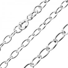 Šperky eshop Stříbrný řetízek jednoduchá oválná očka G06.03