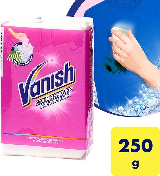 Vanish Stain Remover mýdlo na skvrny 250 g od 45 Kč - Heureka.cz