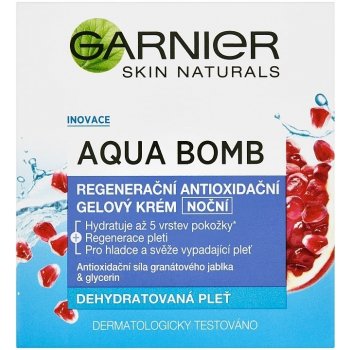 Garnier Skin Naturals Aqua Bomb regenerační antioxidační gelový krém noční 50 ml