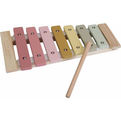 Little Dutch dřevěný xylofon růžová – Zboží Dáma