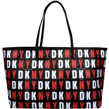 DKNY kabelka Top Zip shopper černo červená
