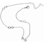 Bealio stříbrný řetízek na nohu nekonečno 03-11056-0549 – Zboží Dáma