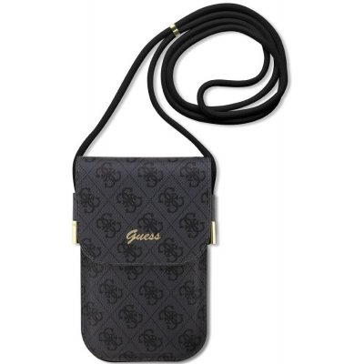 Pouzdro Guess PU 4G Metal Logo Script Phone Bag černé GUOWBP4SNSK – Zboží Mobilmania