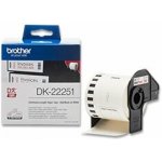 Brother DK-22251 - originální papírové štítky - role, 62 mm x 15,24 m, černo/červená-bílá – Zboží Živě